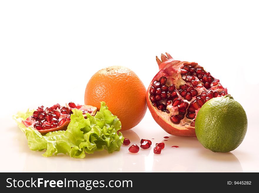 Set of fresh fruits and vegetables. Set of fresh fruits and vegetables