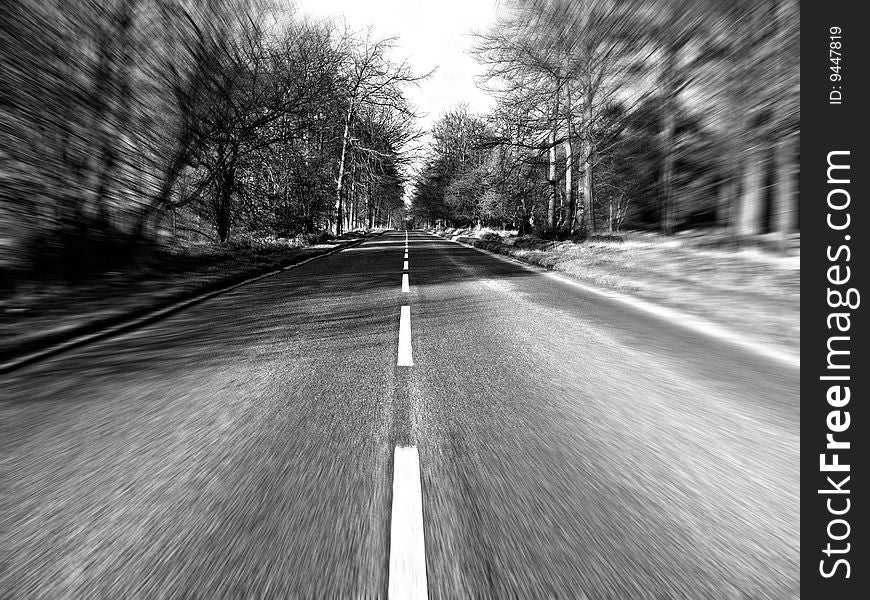 Speeding through the country with great detail captured. Speeding through the country with great detail captured.