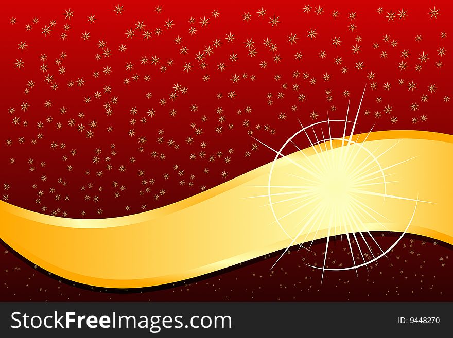 Vector illustration of Gold Flare