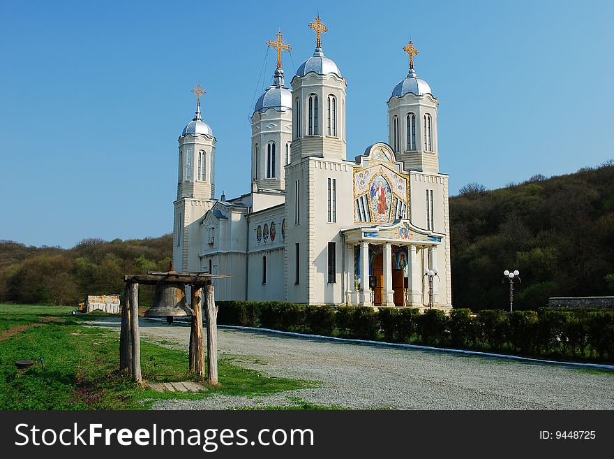 Very nice Saint Andrew monastery, in southern Dobrogea region, Romania