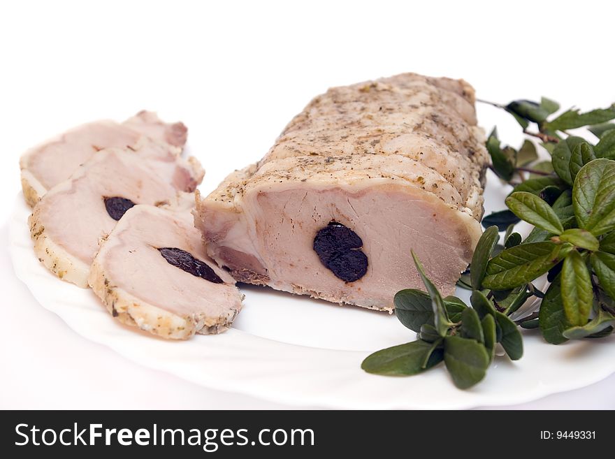 Succulent roast pork tenderloin