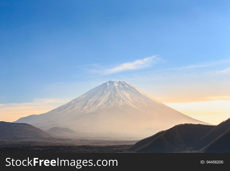 Mountain Fuji in sunrise, Yamanashi