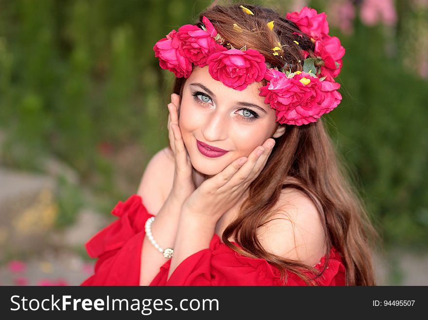 Flower, Pink, Skin, Hair Accessory