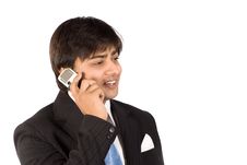 Man With Cell Phone Stock Image