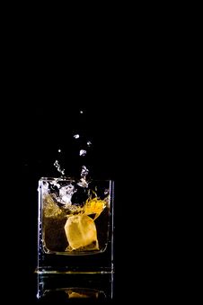 Tea Bag Splash Stock Image Tea Bag Splash Stock Image