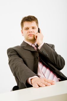 Business Man Suite And Bag Royalty Free Stock Photos