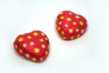 Two Chocolate Hearts Royalty Free Stock Photo Two Chocolate Hearts Royalty Free Stock Photo