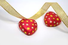 Two Chocolate Hearts Stock Images Two Chocolate Hearts Stock Images