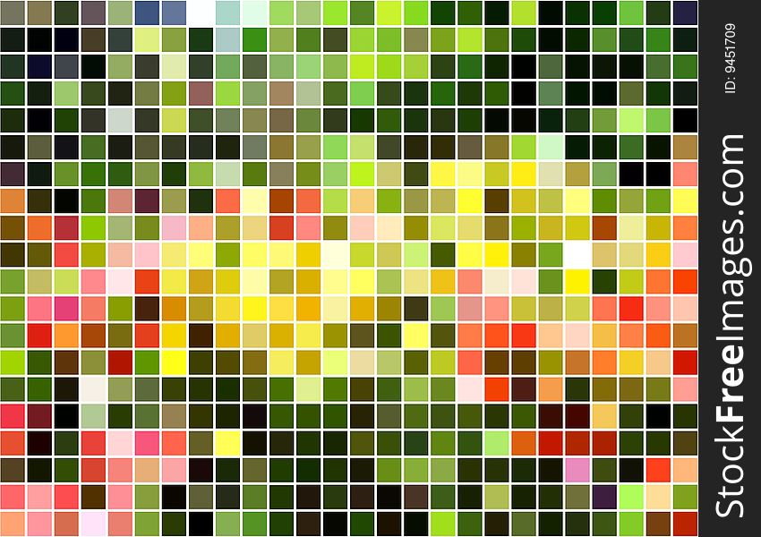 Bright abstract square block mosaic background, illustration. Bright abstract square block mosaic background, illustration