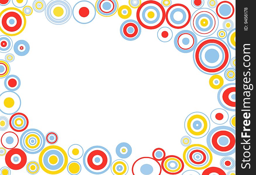 An illustration of circles as a background