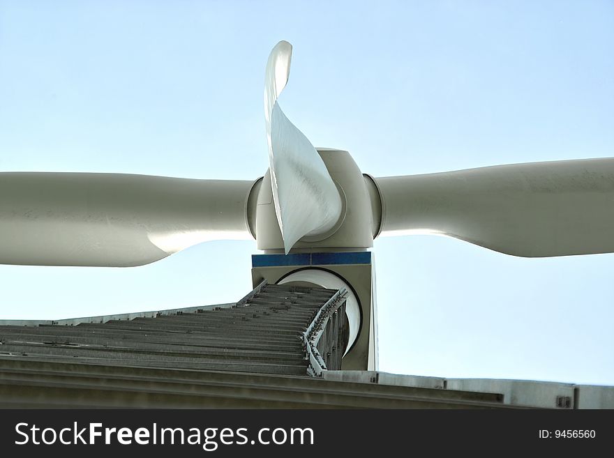 Detail of a huge Wind Energy Plant