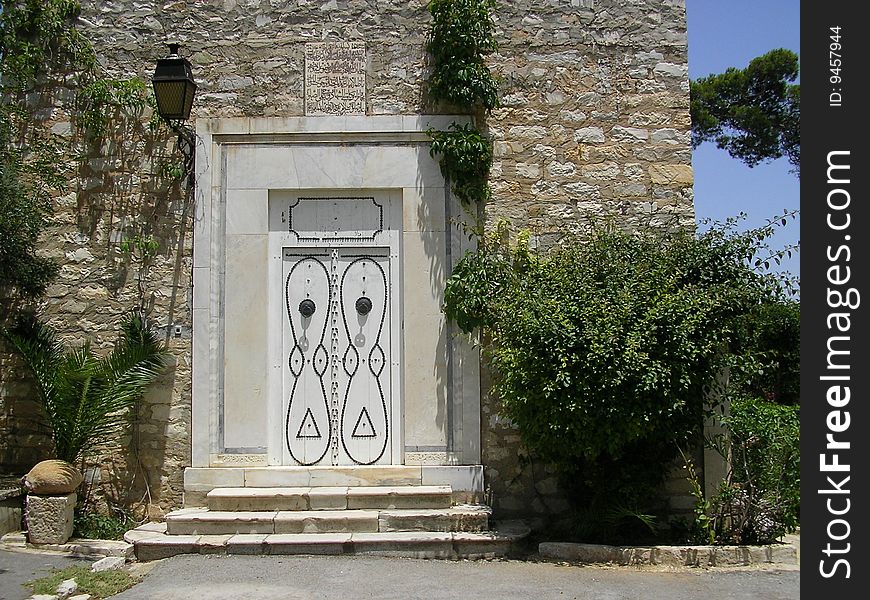 White Tunisian Door