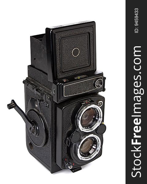 Medium format camera, with clipping path
