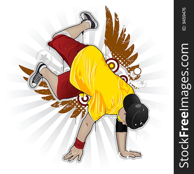 Cool image with breakdancer and street style attributes