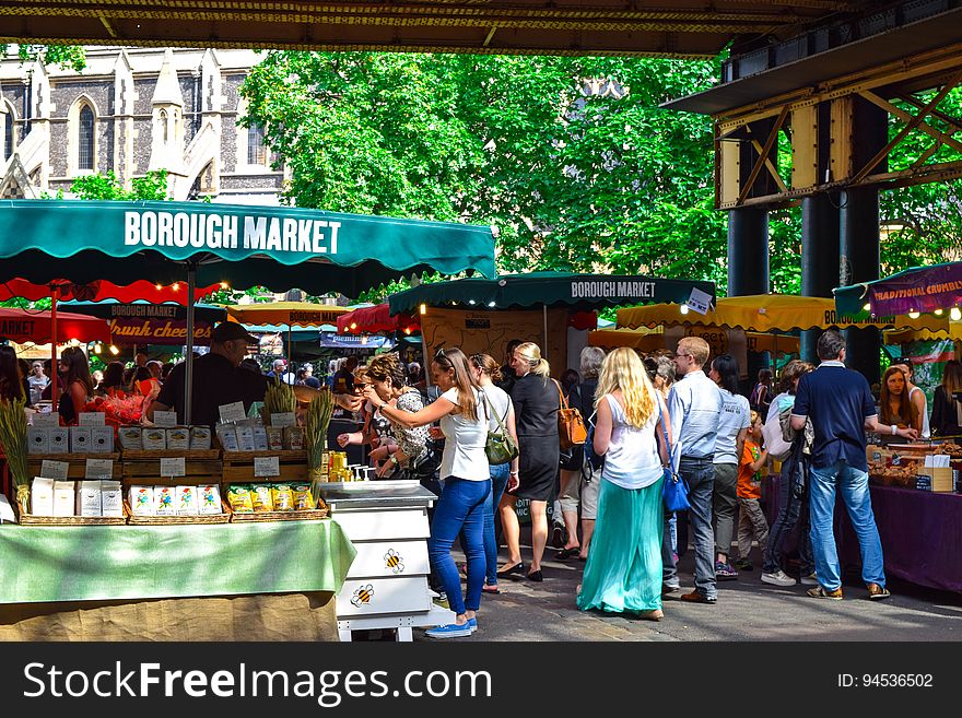 Borough Market in London, England.