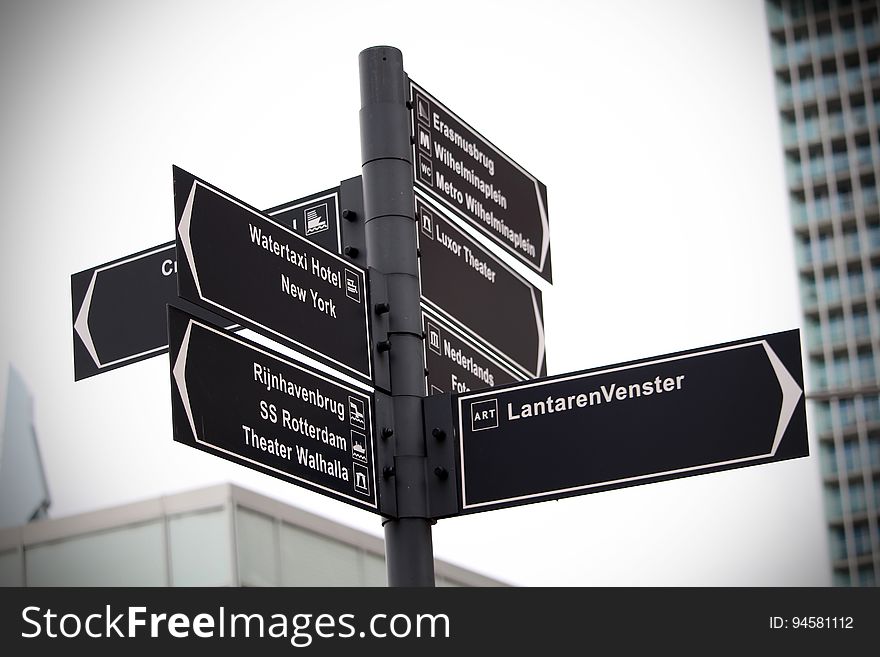 Street sign in Rotterdam