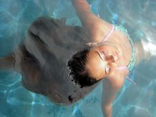 Swimming Pool Girl Royalty Free Stock Photography