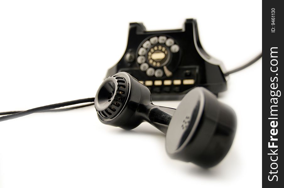 Old Telephone Black