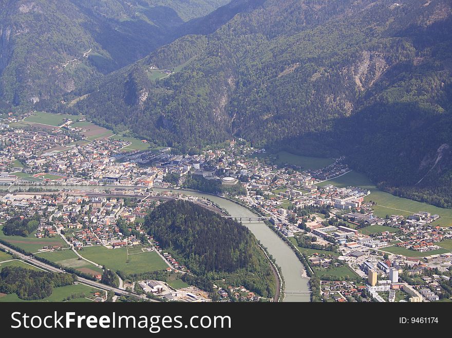 Beautiful view of the city of Kufstein. Beautiful view of the city of Kufstein