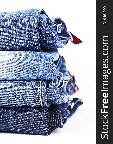 Stack Of Blue Jeans