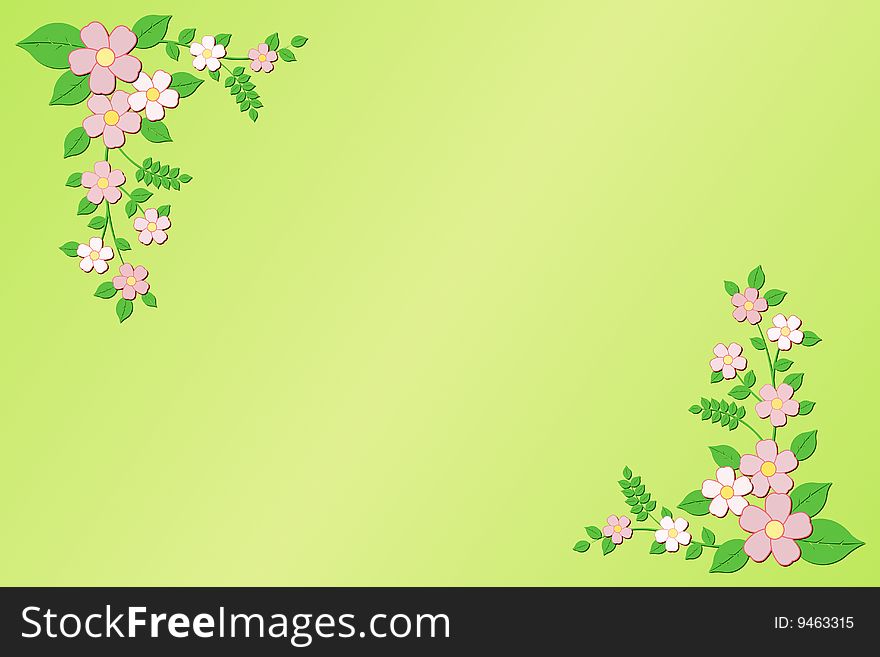 Vector illustration of flower background. Vector illustration of flower background