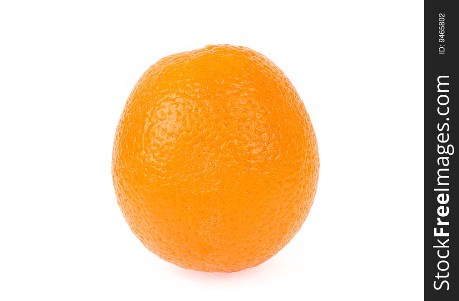 The juicy one: single orange isolated