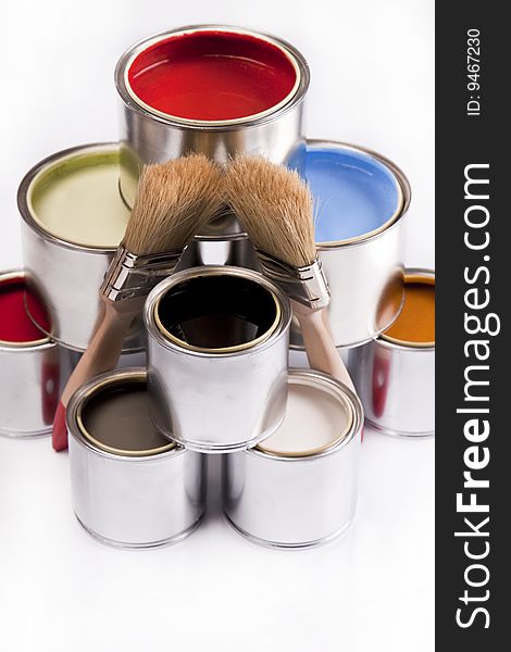 Paint palette for the renovation and restoration, you need to overhaul. Paint palette for the renovation and restoration, you need to overhaul