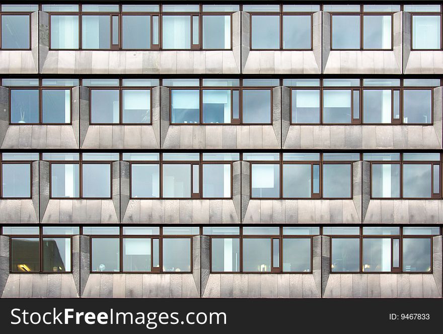 Building facade of an office building