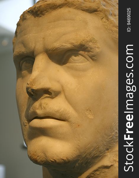 Greek Statue of man‘s head.