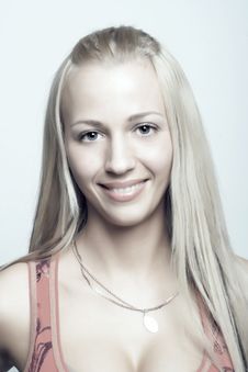 Young Woman With Long Blonde Hair. Stock Photos Young Woman With Long Blonde Hair. Stock Photos