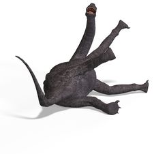 Giant Dinosaur Brachiosaurus With Clipping Path Stock Photography Giant Dinosaur Brachiosaurus With Clipping Path Stock Photography