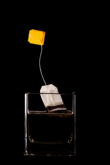 Tea Bag Splash Royalty Free Stock Photography Tea Bag Splash Royalty Free Stock Photography