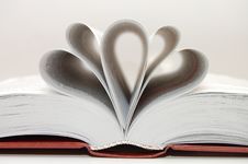 The Open Book With Shaped Pages Stock Photography The Open Book With Shaped Pages Stock Photography