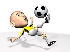 Soccer Player In Action Stock Image