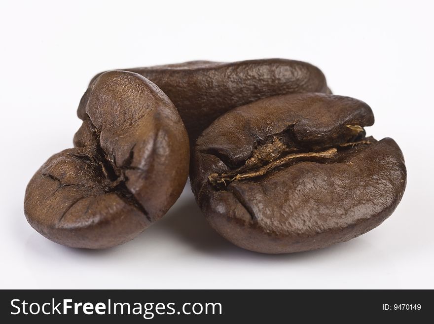 3 Coffee Grains Macro