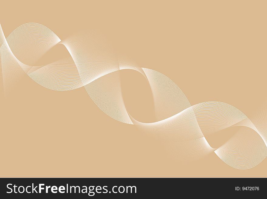 Abstract wavy background, vector illustration