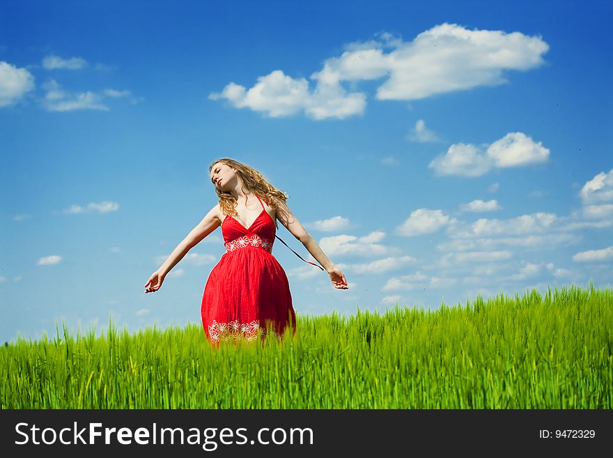 Woman Enjoying Summertime