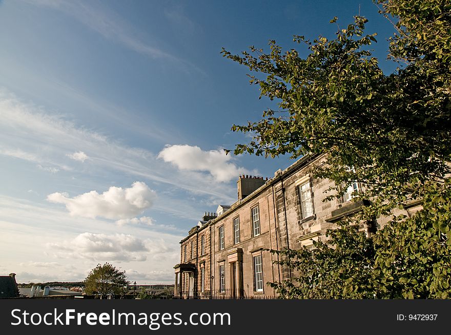 The old architecture of berwick-on-tweed in england. The old architecture of berwick-on-tweed in england