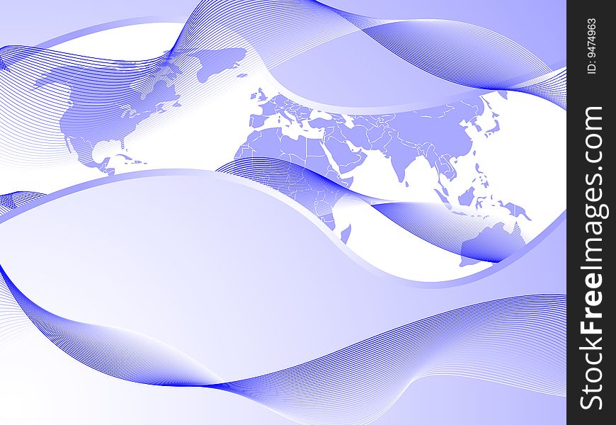 Blue business background, vector illustration