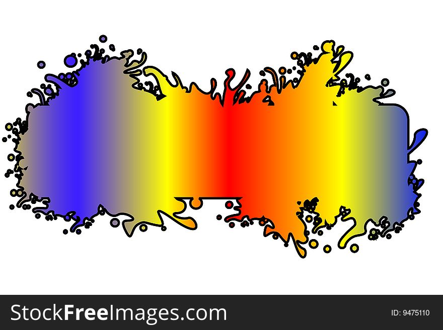 Colorful abstract splash, vector illustration. Colorful abstract splash, vector illustration