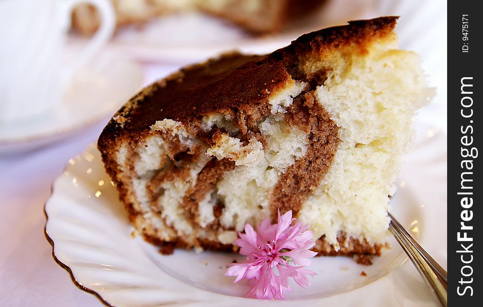 Homemade Cake With Chocolate