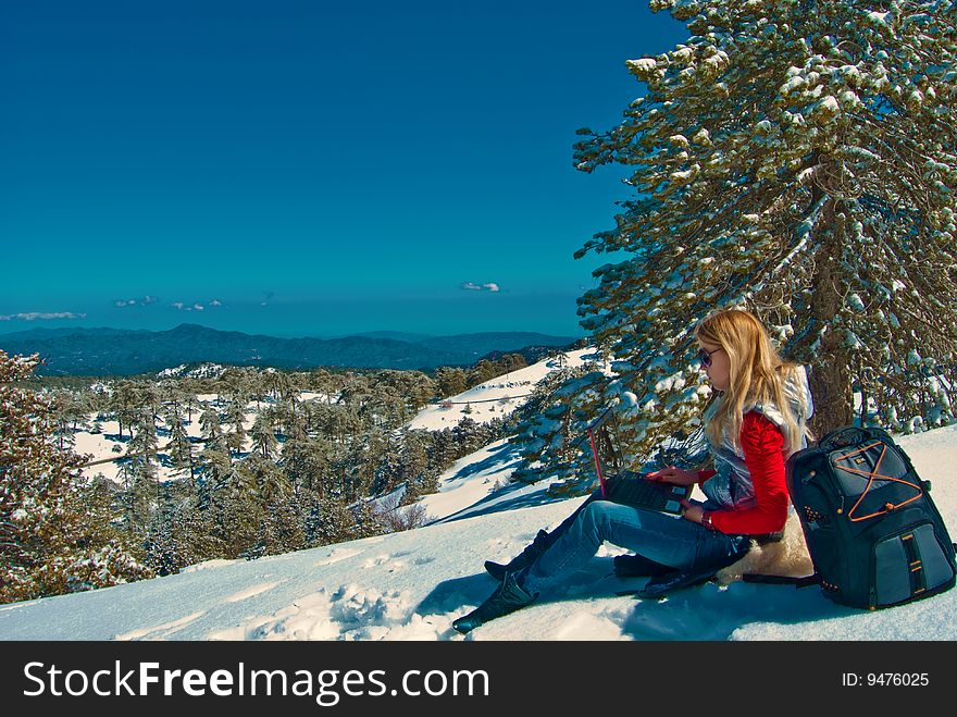 Young Girl In The Mountains