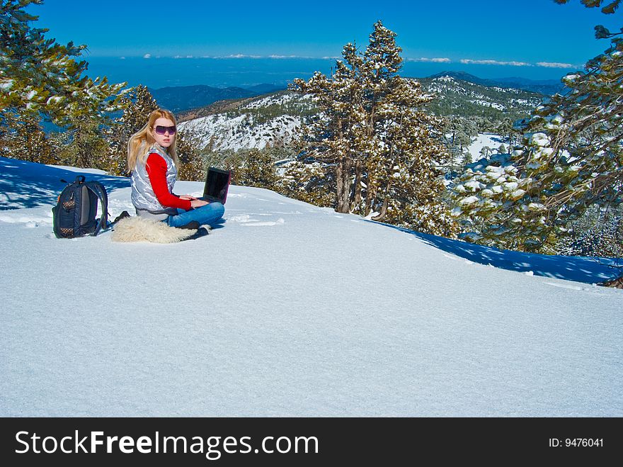 Young Girl In The Mountains