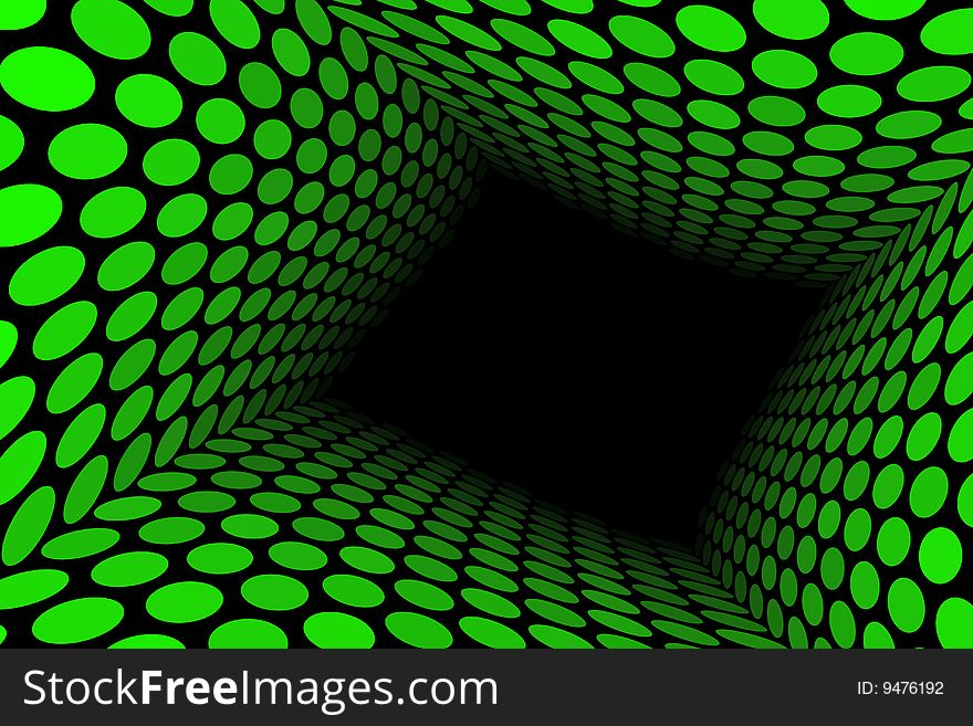 Vector illustration of green spot pattern