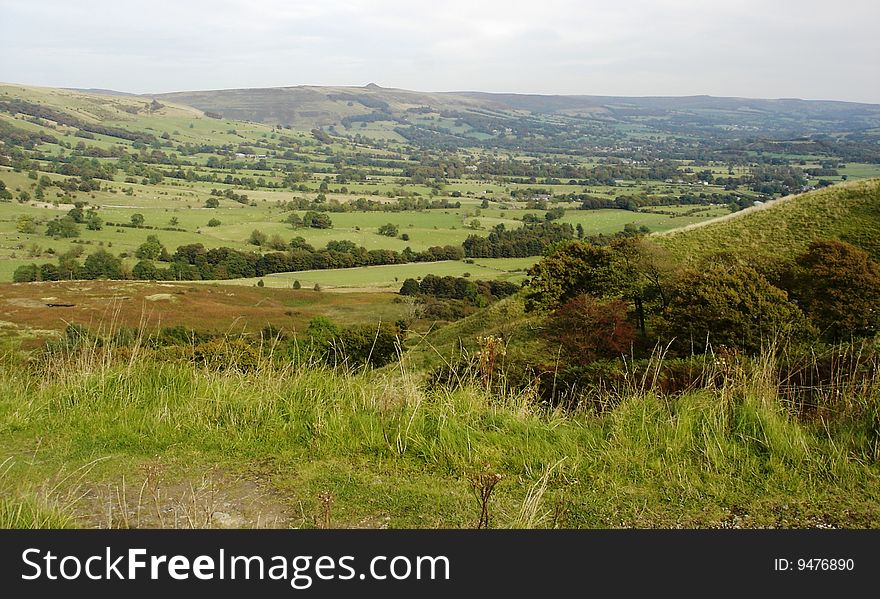 A peaceful green english landscape. A peaceful green english landscape