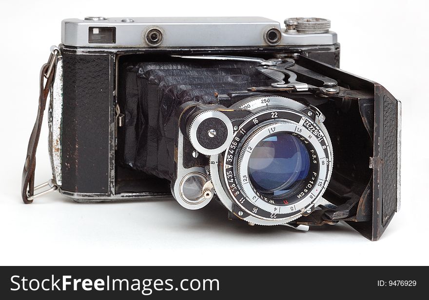 Vintage retro soviet film camera. Vintage retro soviet film camera