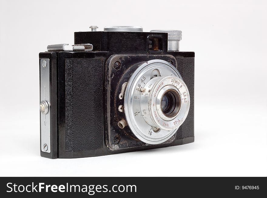 Vintage retro soviet film camera. Vintage retro soviet film camera