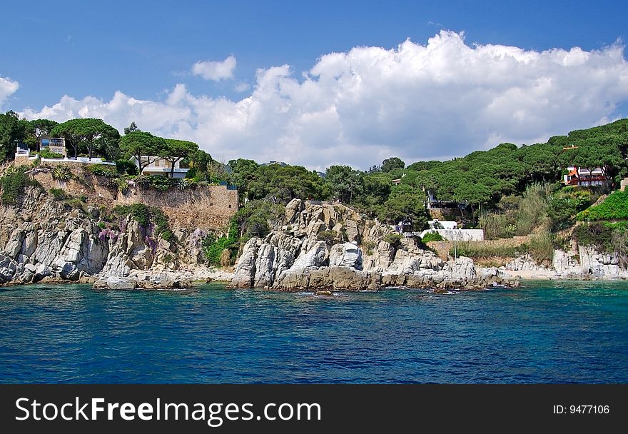 Villas Near Lloret De Mar.