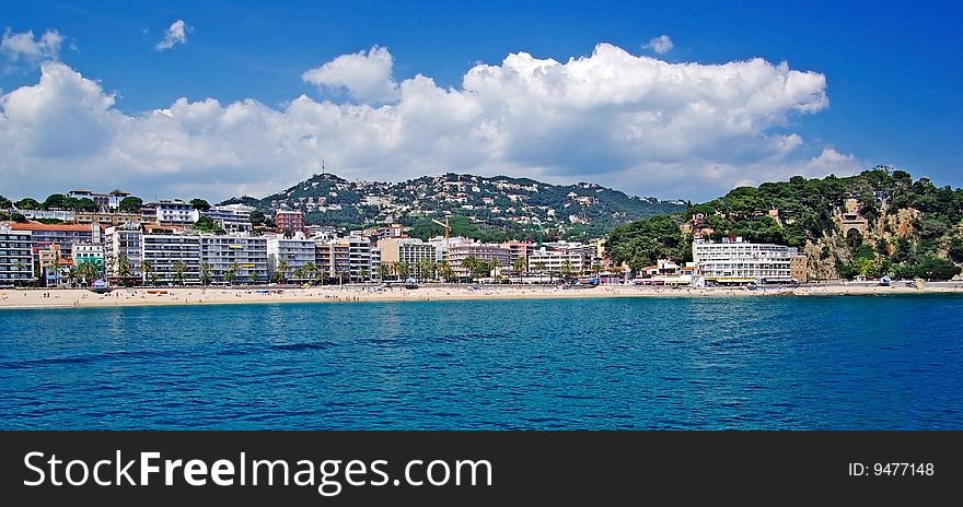 Panoramic cityscape. Lloret de Mar.