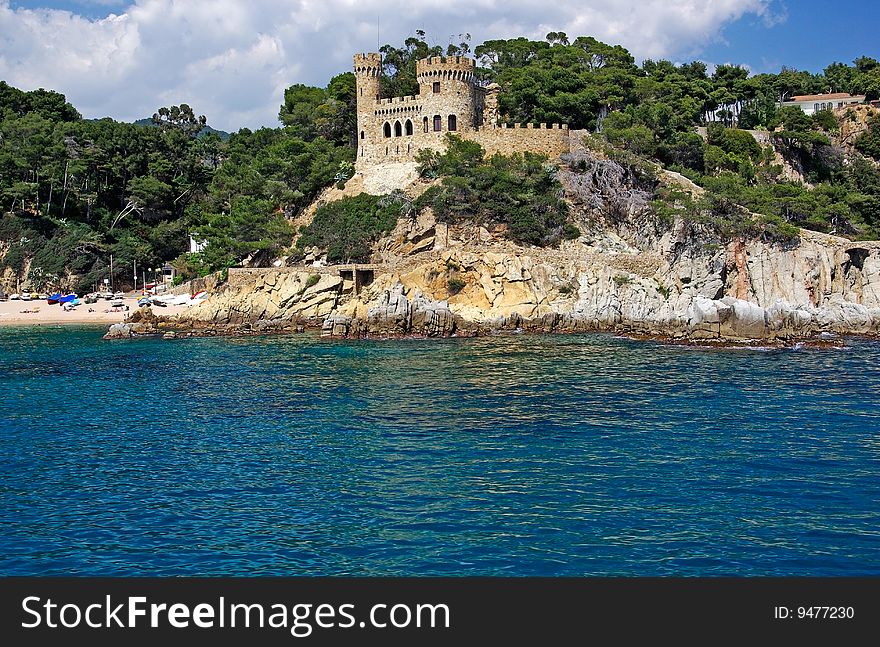 Landscape with castle.